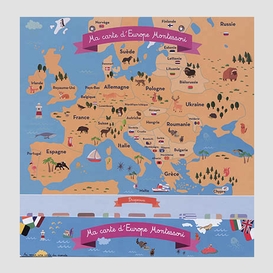 Carte europe montessori