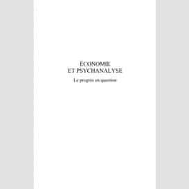 Economie et psychanalyse