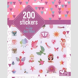 200 stickers au pays des filles