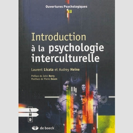 Introduction a la psychologie intercultu
