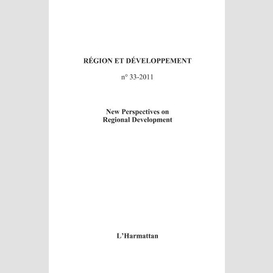 New perspectives on regional development