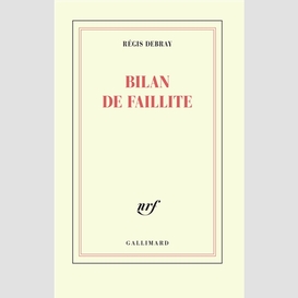 Bilan de faillite