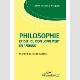 Philosophie et défi du développement en afrique