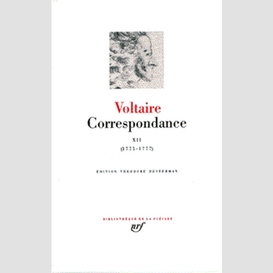 Voltaire correspondance t12