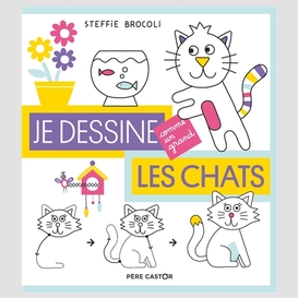 Je dessine comme un grand les chats