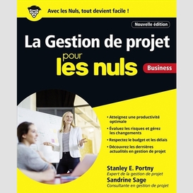 Gestion de projet pour les nuls (la)