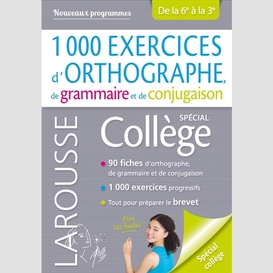 1000 exercices d'ortho grammaire conjuga