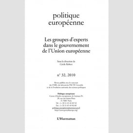 Les groupes d'experts dans le gouvernement de l'union européenne