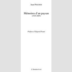 Mémoires d'un paysan