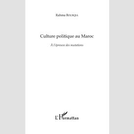 Culture politique au maroc