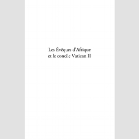 Les evêques d'afrique et le concile vatican ii - participati