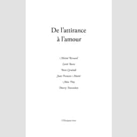 De l'attirance à l'amour