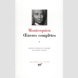 Montesquieu oeuvres completes t.2