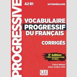 Vocabulaire progressif fr a2/b1 corriges