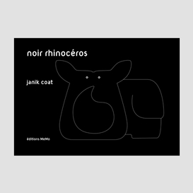 Noir rhinoceros