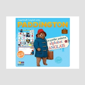 Paddington poster ardoise alpha anglais