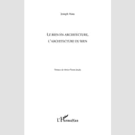 Le rien en architecture, l'architecture du rien