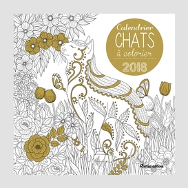 Calendrier chats a colorier 2018