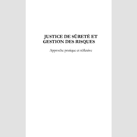 Justice de sûreté et gestion des risques