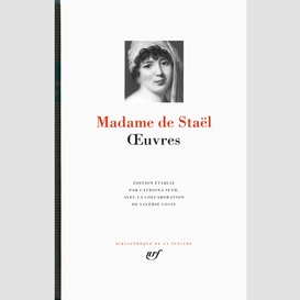 Oeuvres madame stael