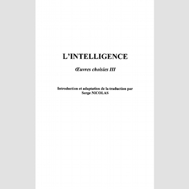 L'intelligence