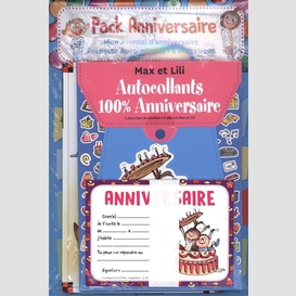 Lot special anniversaire max et lili