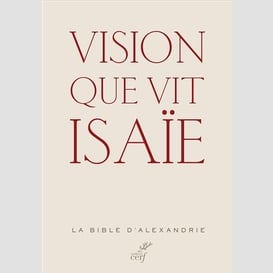 Vision que vit isaïe