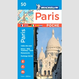 Paris plan poche carte de ville
