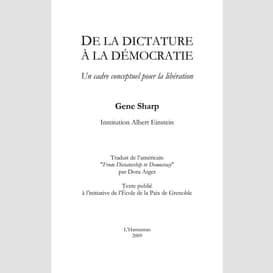 De la dictature à la démocratie