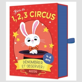 Jeu de 1 2 3 circus -cartes