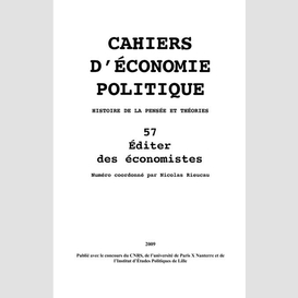 Editer des économistes