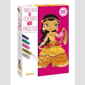 Tableaux colorier pailleter princes mond