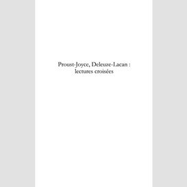 Proust-joyce, deleuze-lacan : lectures croisées