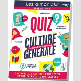 Quiz culture generale 2017