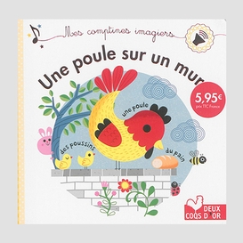 Une poule sur un mur