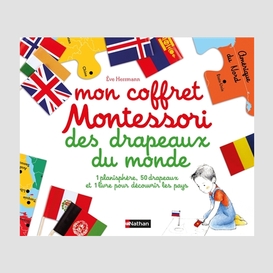 Coffret montessori drapeaux du monde