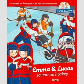 Emma et lucas jouent au hockey