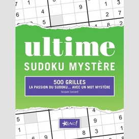 Ultime sudoku mystere