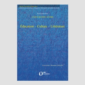 Education - culture - litterature