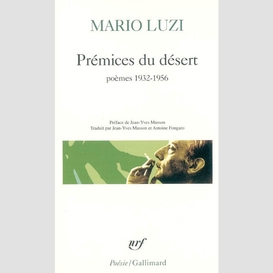 Premices du desert poesie 1932-1957