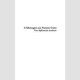 L'allemagne aux nations unies