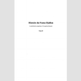 Histoire du fouta-djallon (tome 2)