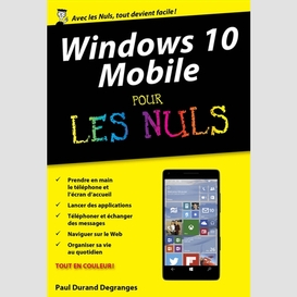 Windows 10 mobile pour les nuls