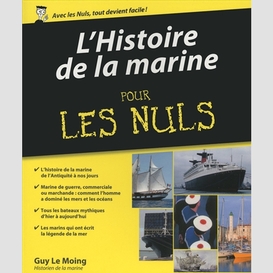 Histoire de la marine pour les nuls (l')