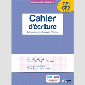 Cahier ecriture ce1/ce2 7-9 ans