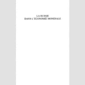 La russie dans l'économie mondiale