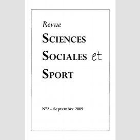 Sciences sociale et sport n° 2