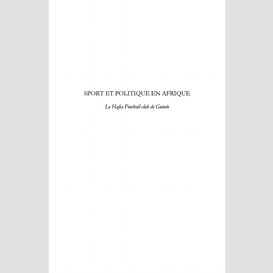 Sport et politique en afrique