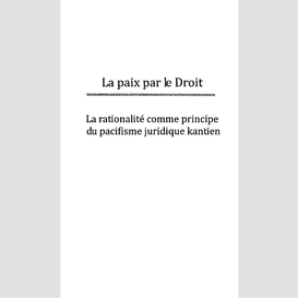 La paix par le droit