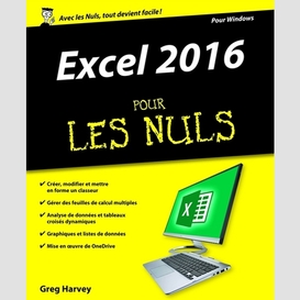 Excel 2016 pour les nuls